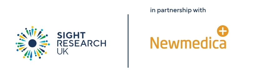 Sight Research UK in partnership with Newmedica logo for Christmas 2025