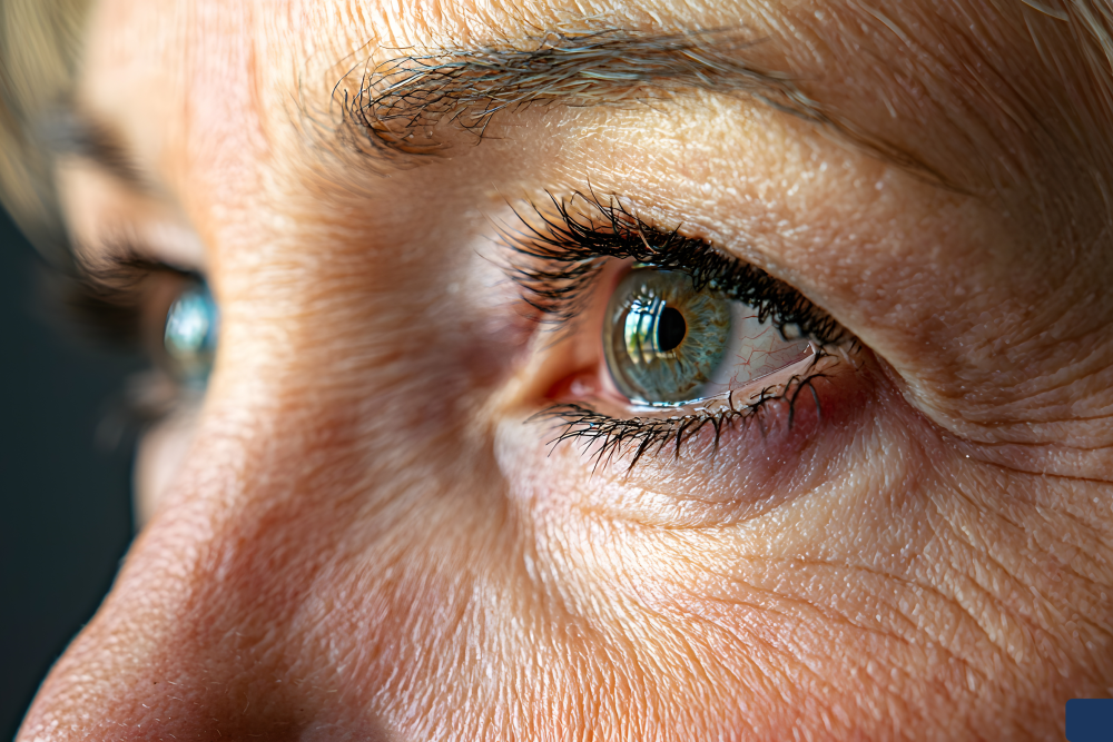 Close up image of a woman's eye